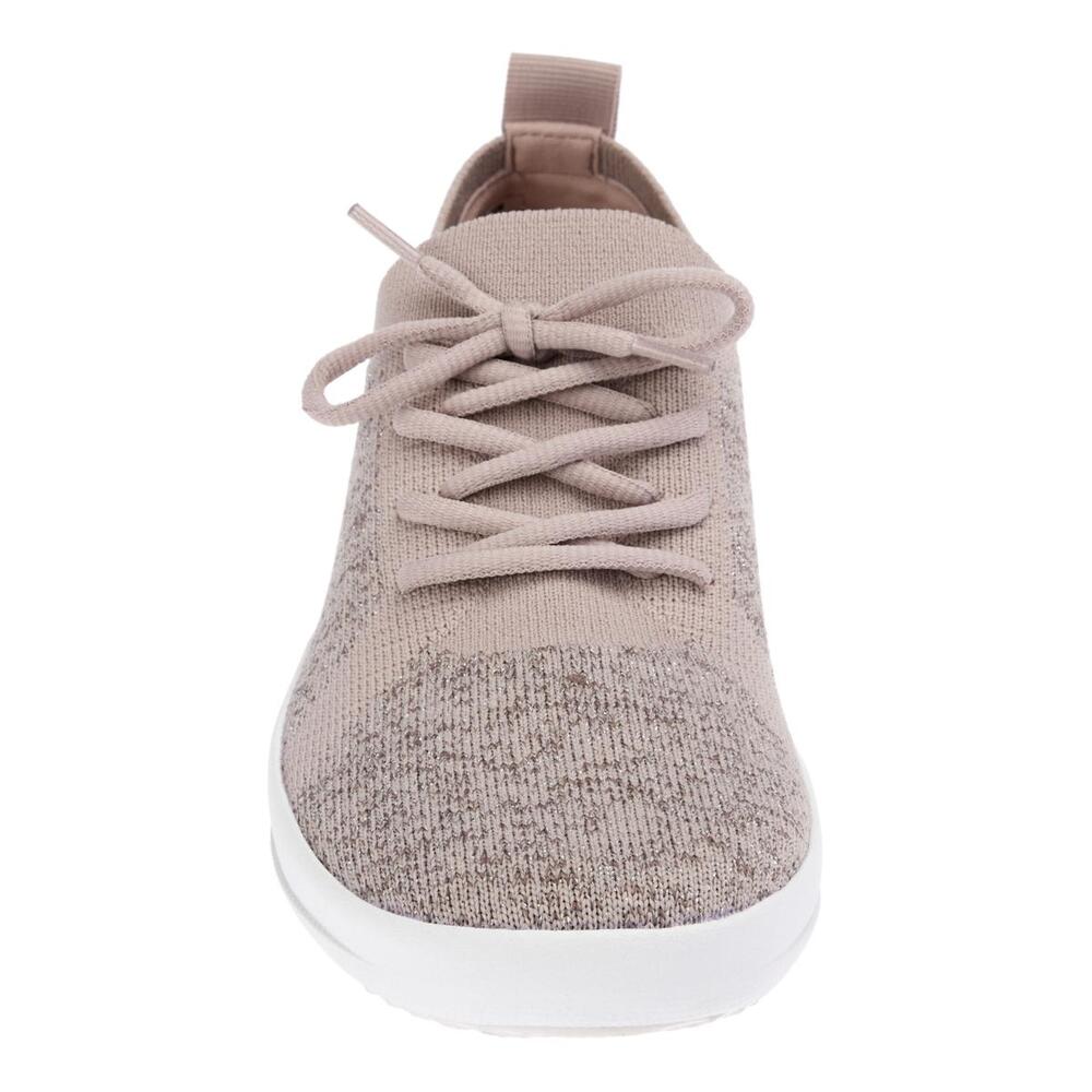 FitFlop F-Sporty UBERKNIT Slip-On Sneaker Metallic Mink Women's Size US 12 NIB